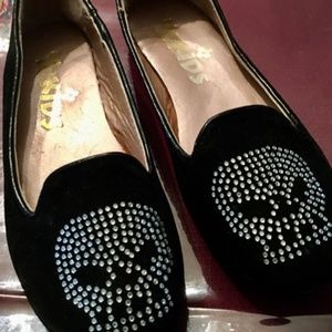 Black Skull shoes Size 11